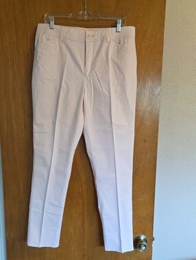 Christoper & Banks Slim Dress Pants in Light Pink - Classic Work Trousers
